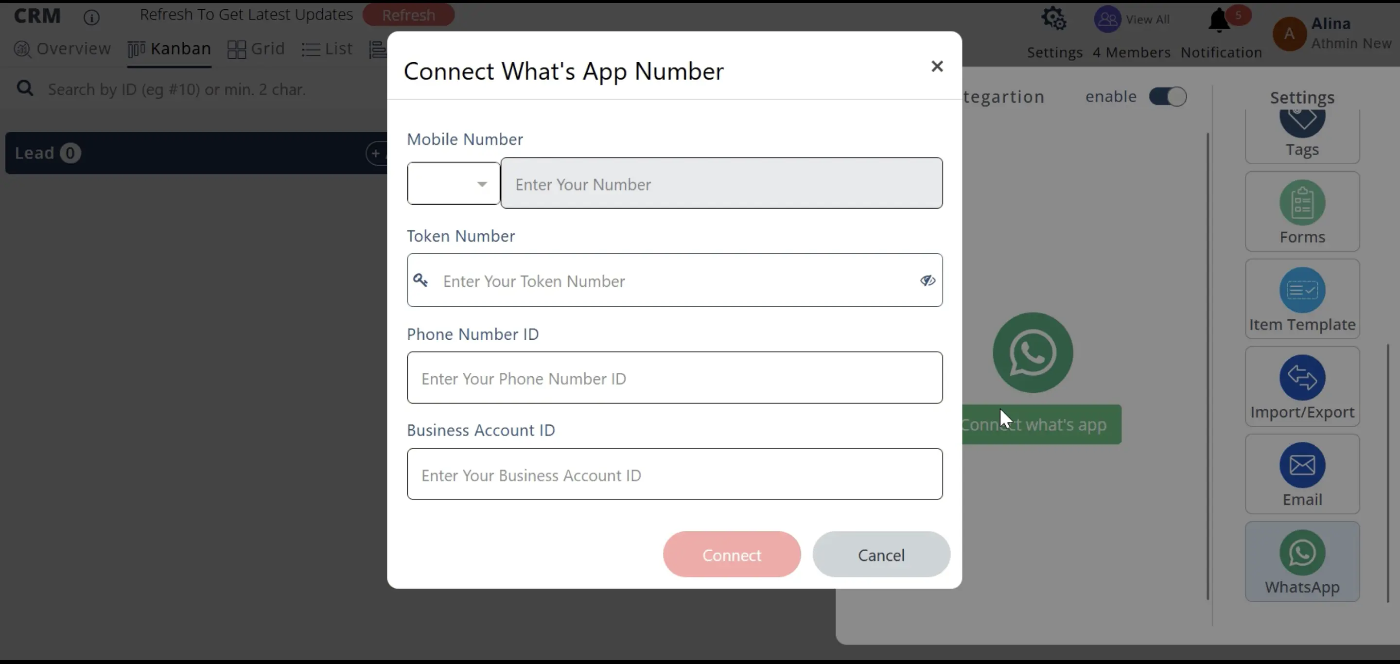 Integrate WhatsApp With CRM